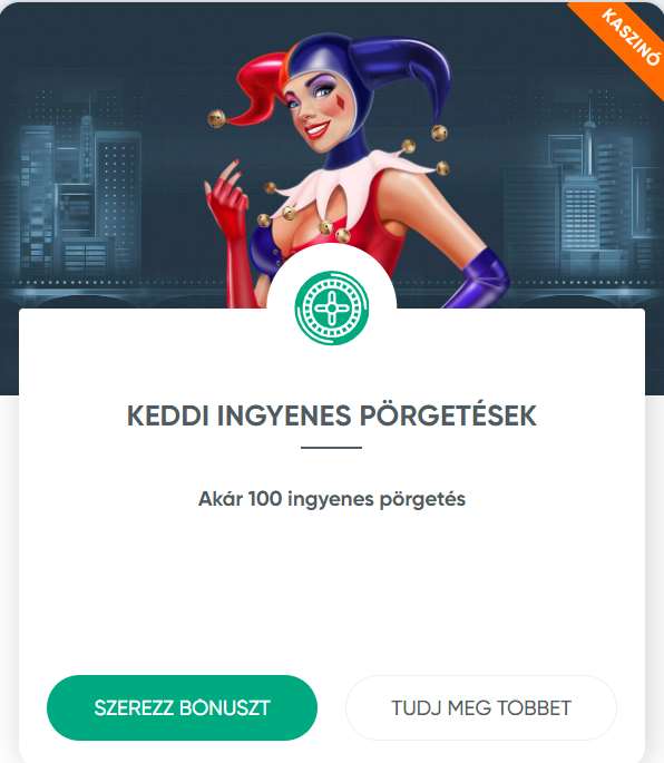 Ingyenes pörgetések keddenként